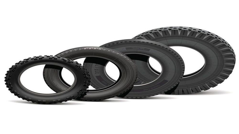 tyres with different sizes