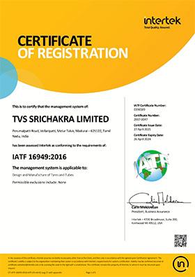 IATF 16949 : 2016 QUALITY