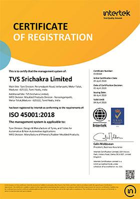 ISO 45001 : 2018 OH SAFETY