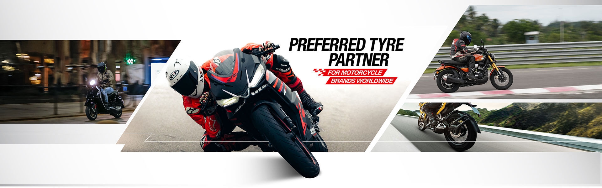 Prefered tyre partner for motorcycle brands worldwide
